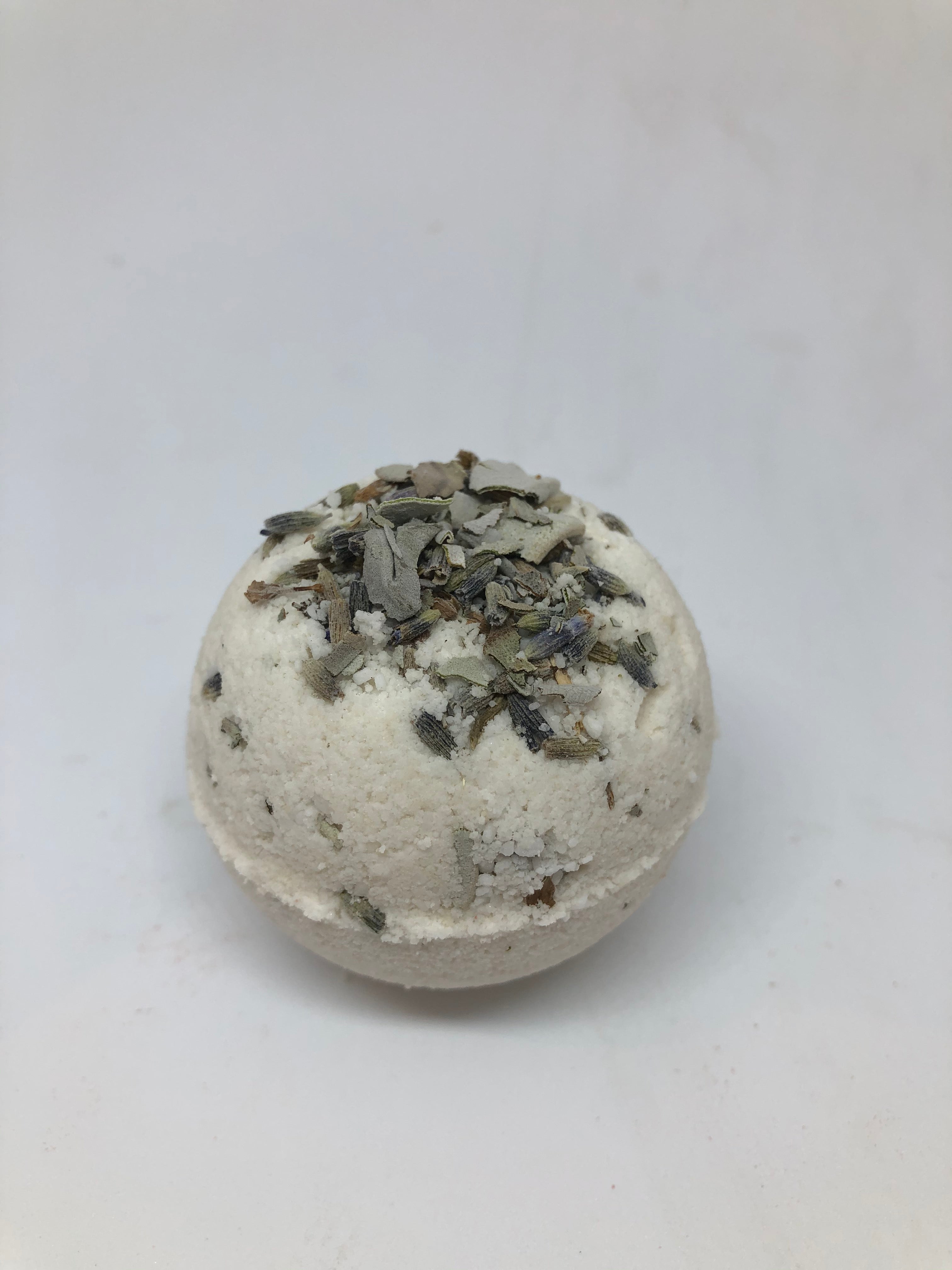 Coconut milk with Lavender and sage Crystal Bomb