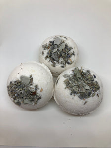 Coconut milk with Lavender and sage Crystal Bomb