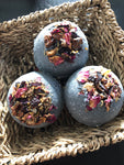 Charcoal Hibiscus Crystal Bomb