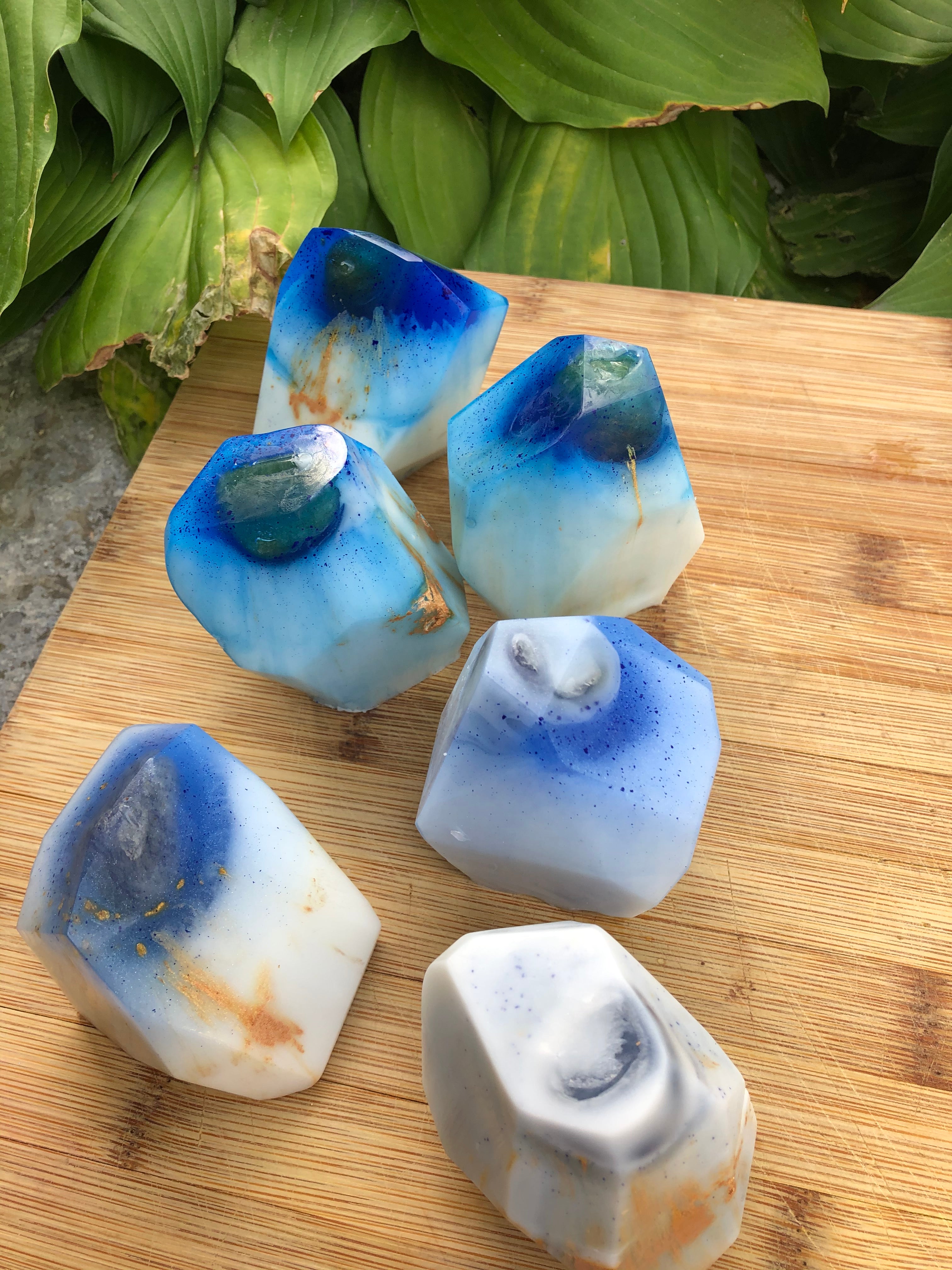 Blue Crystal Soap Bar