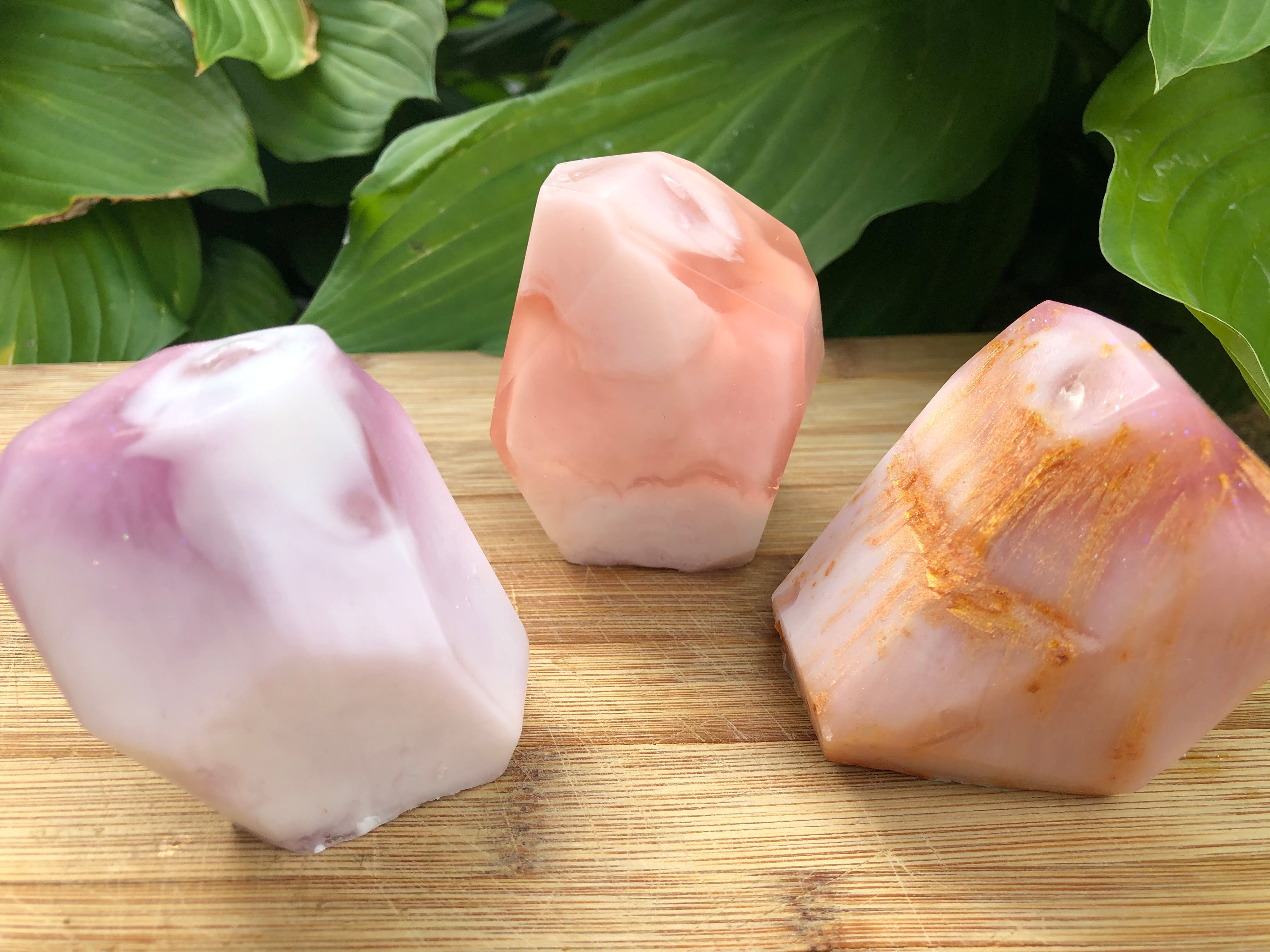 Pink Crystal Soap Bar