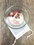 Coconut milk and rose bath tea
