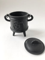Pentagram Cast Iron Cauldron